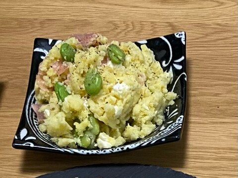 さつまいもとそら豆のデリ風サラダ